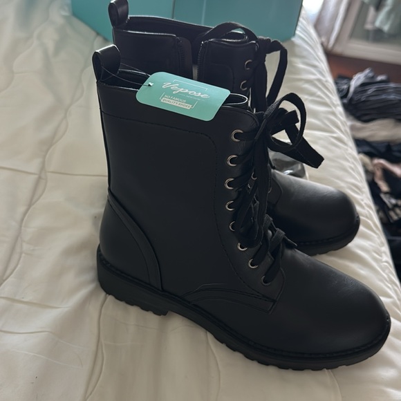 Vagabond Black Combat Boots - Picture 2 of 6